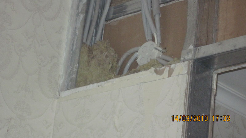 установка распределительной коробки